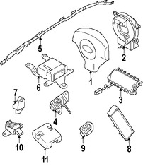 Foto de M�dulo de control del Air Bag Original para Subaru Impreza 2008 2009 2010 Marca SUBARU N�mero de Parte 98221FG040