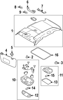 Foto de Luz de mapa Original para Subaru Impreza 2008 2009 Marca SUBARU N�mero de Parte 84621AE020JC