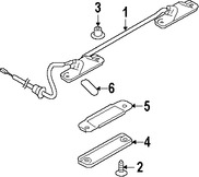 Foto de Conjunto de la luz de placa Original para Subaru Impreza Marca SUBARU Nmero de Parte 84931SA091