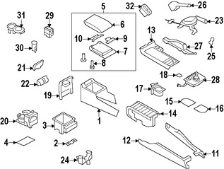 Foto de Interruptor de Calefaccin del Asiento Original para Subaru Impreza Subaru Forester Marca SUBARU Nmero de Parte 83245AG080