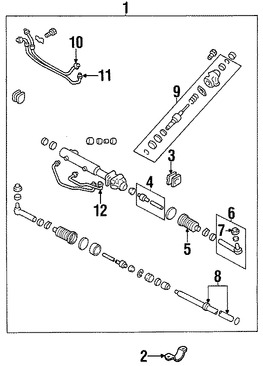 Foto de Linea de Presin Direccin Hidrulica Original para Subaru Forester Subaru Impreza Marca SUBARU Nmero de Parte 34153FC001