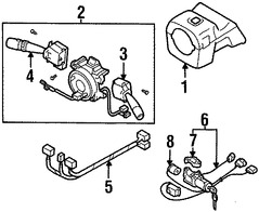 Foto de Interruptor del limpiaparabrisas Original para Subaru Forester Subaru Impreza Marca SUBARU Nmero de Parte 83119FC070