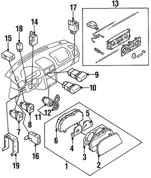 Foto de Panel de Instrumentos Original para Subaru Forester 1998 Marca SUBARU Nmero de Parte 85012FC100