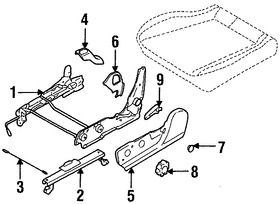 Foto de Panel lateral de Asiento Original para Subaru Forester 1998 Marca SUBARU Nmero de Parte 64115FC110GC