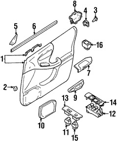 Foto de Apoyabrazos Original para Subaru Forester 1998 Marca SUBARU Nmero de Parte 94225FC000DC