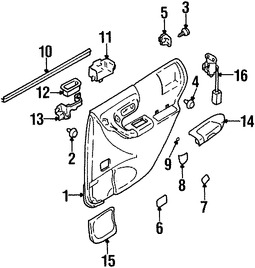 Foto de Apoyabrazos Original para Subaru Forester 1998 Marca SUBARU Nmero de Parte 94225FC030DC