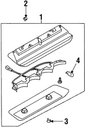 Foto de Luz de freno centro superior Original para Subaru Forester 1998 1999 2000 2001 2002 Marca SUBARU Nmero de Parte 84701FC030GA