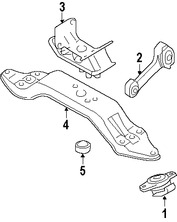 Foto de Montura del motor Original para Subaru Forester Subaru Impreza Marca SUBARU Nmero de Parte 41022FG020