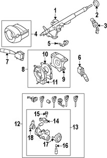 Foto de Interruptor del limpiaparabrisas Original para Subaru Forester Subaru Legacy Subaru Outback Subaru Impreza Marca SUBARU Nmero de Parte 83114AG030