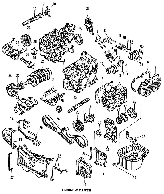 Foto de Sello del cigueal del motor Original para Subaru Marca SUBARU Nmero de Parte 806786040