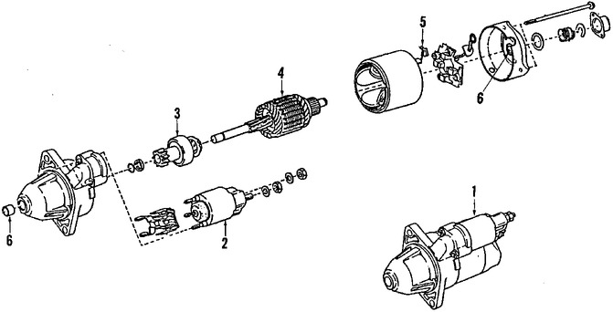 Foto de Motor de arranque Original para Subaru Justy Marca SUBARU Nmero de Parte 23300KA290