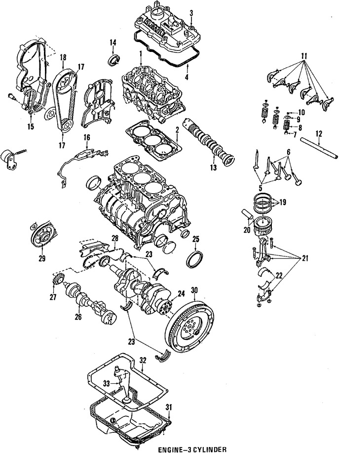 Foto de Engranaje del Cigueal Original para Subaru Justy Marca SUBARU Nmero de Parte 13021KA001
