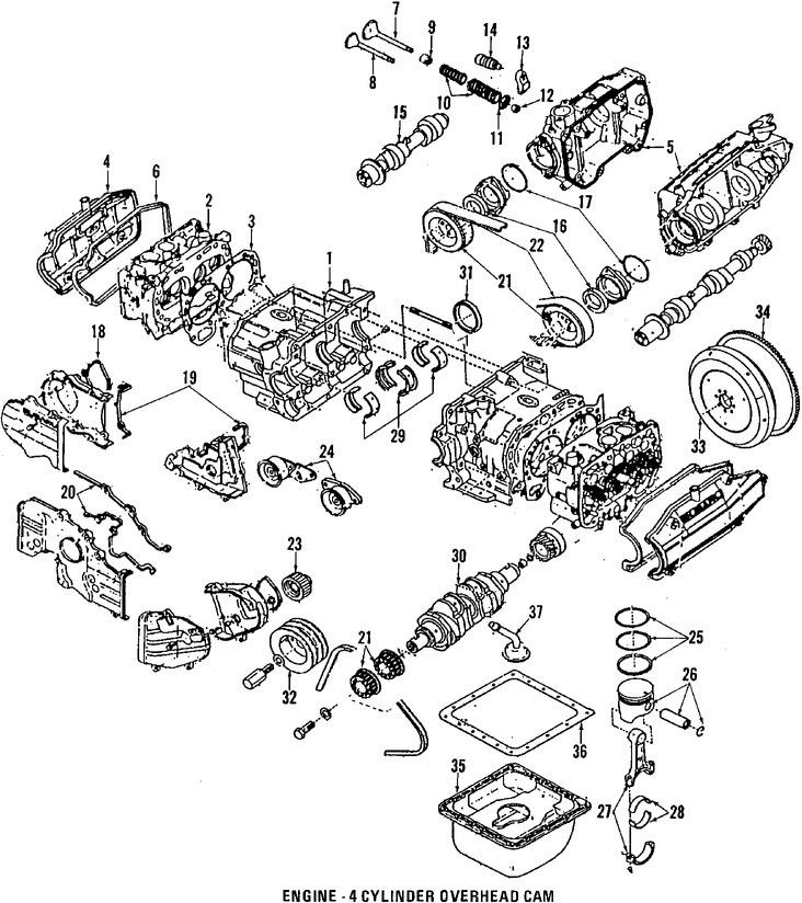 Foto de Empacadura de Crter Original para Subaru DL Subaru GL Subaru GL-10 Subaru Loyale Subaru RX Subaru XT Marca SUBARU Nmero de Parte 11121AA001