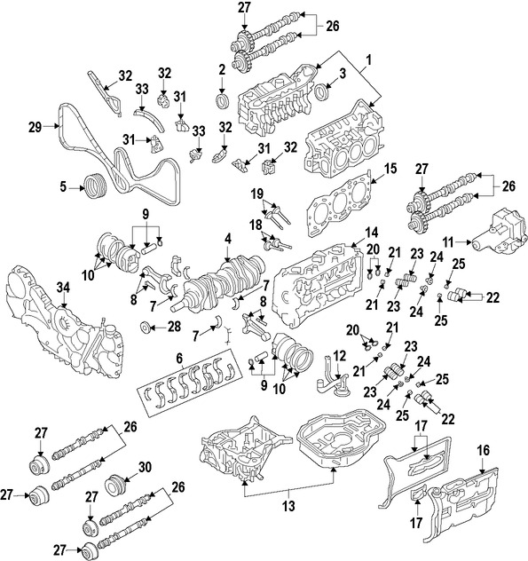 Foto de Tensor de la Cadena del Tiempo Original para Subaru Tribeca Subaru Legacy Subaru Outback Marca SUBARU Nmero de Parte 13141AA120