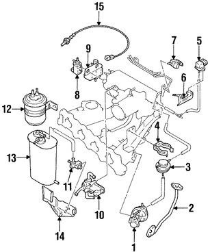 Foto de Switch de Control V�lvula EGR Original para Suzuki X-90 1998 1996 1997 Suzuki Esteem 1996 1997 Marca SUZUKI N�mero de Parte 1811480F00