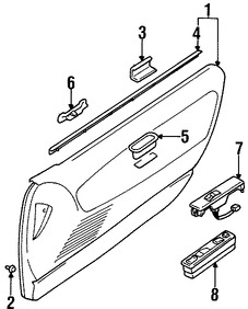 Foto de Interruptor de vidrio elctrico de la puerta Original para Suzuki X-90 Suzuki Sidekick Marca SUZUKI Nmero de Parte 3799556B60H2H