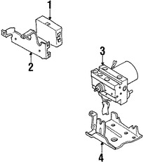 Foto de M�dulo de control de ABS Original para Suzuki Sidekick 1998 1996 1997 Marca SUZUKI N�mero de Parte 3394077E02