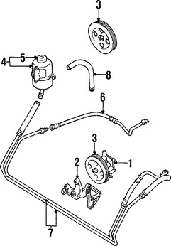 Foto de Deposito Liquido Hidraulico Direccion Asistida Original para Suzuki Sidekick 1996 1997 1998 Marca SUZUKI Nmero de Parte 4914077E60