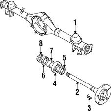 Foto de Rodamiento de Eje Propulsor Original para Suzuki Sidekick Suzuki X-90 Marca SUZUKI N�mero de Parte 0926935010