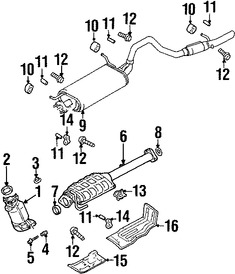 Foto de Empacadura de Tubo de Escape a Mltiple Original para Suzuki Vitara Suzuki Grand Vitara Marca SUZUKI Nmero de Parte 1418465D00