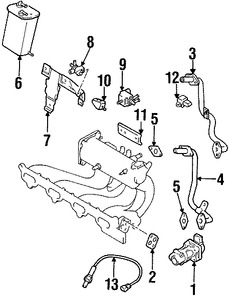 Foto de Manguera de retroalimentacin de presin EGR Original para Suzuki Vitara 1999 2000 2001 Marca SUZUKI Nmero de Parte 1853066D00