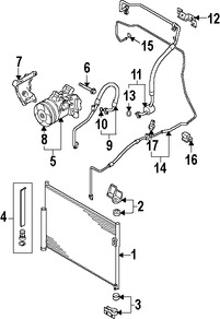 Foto de Manguera de Refrigerante Aire Acondicionado Original para Suzuki Grand Vitara 2006 2007 2008 Marca SUZUKI Nmero de Parte 9572064J20