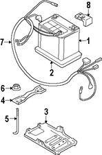 Foto de Bandeja de la batera Original para Suzuki Grand Vitara Marca SUZUKI Nmero de Parte 7255065J00