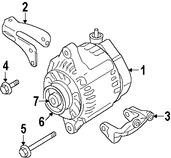 Foto de Tornillo del Alternador Original para Suzuki Grand Vitara 2006 2007 2008 Marca SUZUKI Nmero de Parte 0153710953