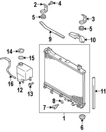 Foto de Tapa del Tanque de recuperacin de Refrigerante Original para Suzuki Grand Vitara Marca SUZUKI Nmero de Parte 1793263J00