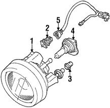 Foto de Luz de Niebla Original para Suzuki Aerio Suzuki SX4 Marca SUZUKI N�mero de Parte 3551054GA0