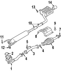 Foto de Empacadura de Tubo de Escape a Mltiple Original para Suzuki Aerio 2002 2003 2004 2005 2006 2007 Marca SUZUKI Nmero de Parte 1418165G00