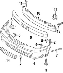 Foto de Perno de cubierta de parachoques Original para Suzuki Verona 2004 2005 2006 Marca SUZUKI N�mero de Parte 7171386Z00