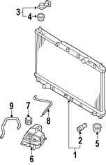 Foto de Manguera de Rebose Refrigerante de Motor Original para Suzuki Verona 2004 2005 2006 Marca SUZUKI Nmero de Parte 1785686Z00