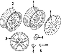 Foto de Ruedas Original para Suzuki Verona 2004 2005 2006 Marca SUZUKI N�mero de Parte 4321086Z30