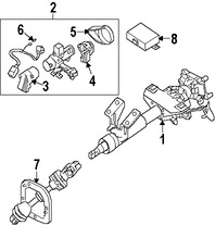 Foto de Cardn de Eje de Columna Direccin Original para Suzuki Verona 2004 2005 2006 Marca SUZUKI Nmero de Parte 4822086Z02