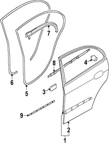 Foto de Carcasa de puerta Original para Suzuki Verona 2004 2005 2006 Marca SUZUKI Nmero de Parte 6800486Z00