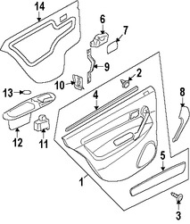 Foto de Bisel de Switch de Vidrio Electrico Original para Suzuki Verona 2004 2005 2006 Marca SUZUKI N�mero de Parte 8377486Z00