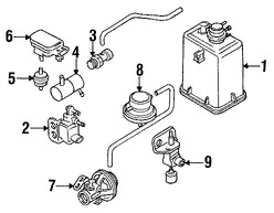 Foto de Canister Original para Suzuki Swift 1989 1990 1991 1992 1993 1994 Marca SUZUKI Nmero de Parte 1856060B00