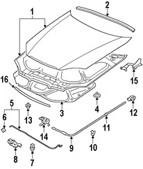 Foto de Panel de Cap� Original para Suzuki Forenza 2006 2007 2008 Marca SUZUKI N�mero de Parte 5730085Z21