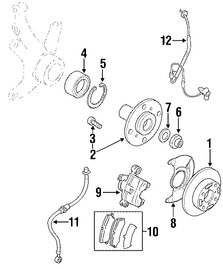 Foto de Tuerca de Eje Original para Suzuki Forenza Suzuki Reno Marca SUZUKI N�mero de Parte 4516585Z00