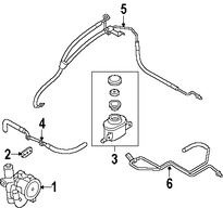 Foto de Manguera de Direccin Hidrulica Original para Suzuki Forenza Suzuki Reno Marca SUZUKI Nmero de Parte 4922285Z02