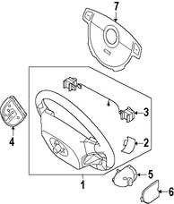 Foto de Interruptor Control de Crucero Original para Suzuki Forenza 2006 2007 2008 Suzuki Reno 2006 2007 2008 Marca SUZUKI N�mero de Parte 3746084Z20