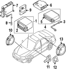 Foto de Altavoz Original para Suzuki Forenza Suzuki Reno Marca SUZUKI N�mero de Parte 3910285Z60