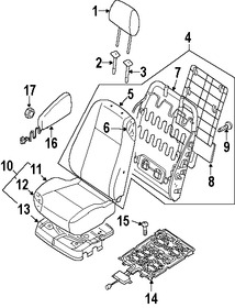 Foto de Airbag de Asiento Original para Suzuki Forenza Suzuki Reno Marca SUZUKI Nmero de Parte 8585085Z00