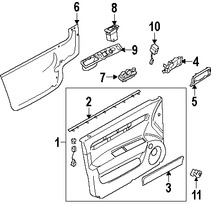 Foto de Switch de Bloqueo de la Perta Original para Suzuki Forenza Suzuki Reno Marca SUZUKI N�mero de Parte 3799685Z00