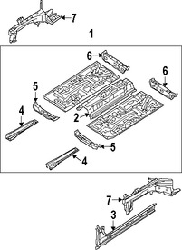 Foto de Bandeja de Piso Original para Suzuki Forenza Suzuki Reno Marca SUZUKI Nmero de Parte 6123085Z02