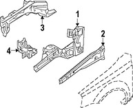 Foto de Bandeja de la bater�a Original para Suzuki Reno Suzuki Forenza Marca SUZUKI N�mero de Parte 5879085Z00