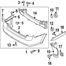 Foto de Tuerca de cubierta de parachoques Original para Suzuki Reno 2005 2006 2007 2008 Marca SUZUKI N�mero de Parte 3392285Z00