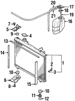 Foto de Manguera de Tanque Recuperacin de Refrigerante Original para Suzuki Marca SUZUKI Nmero de Parte 0935270111600