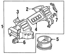 Foto de Carcasa del motor del ventilador HVAC Original para Suzuki Esteem Marca SUZUKI Nmero de Parte 7421160G10